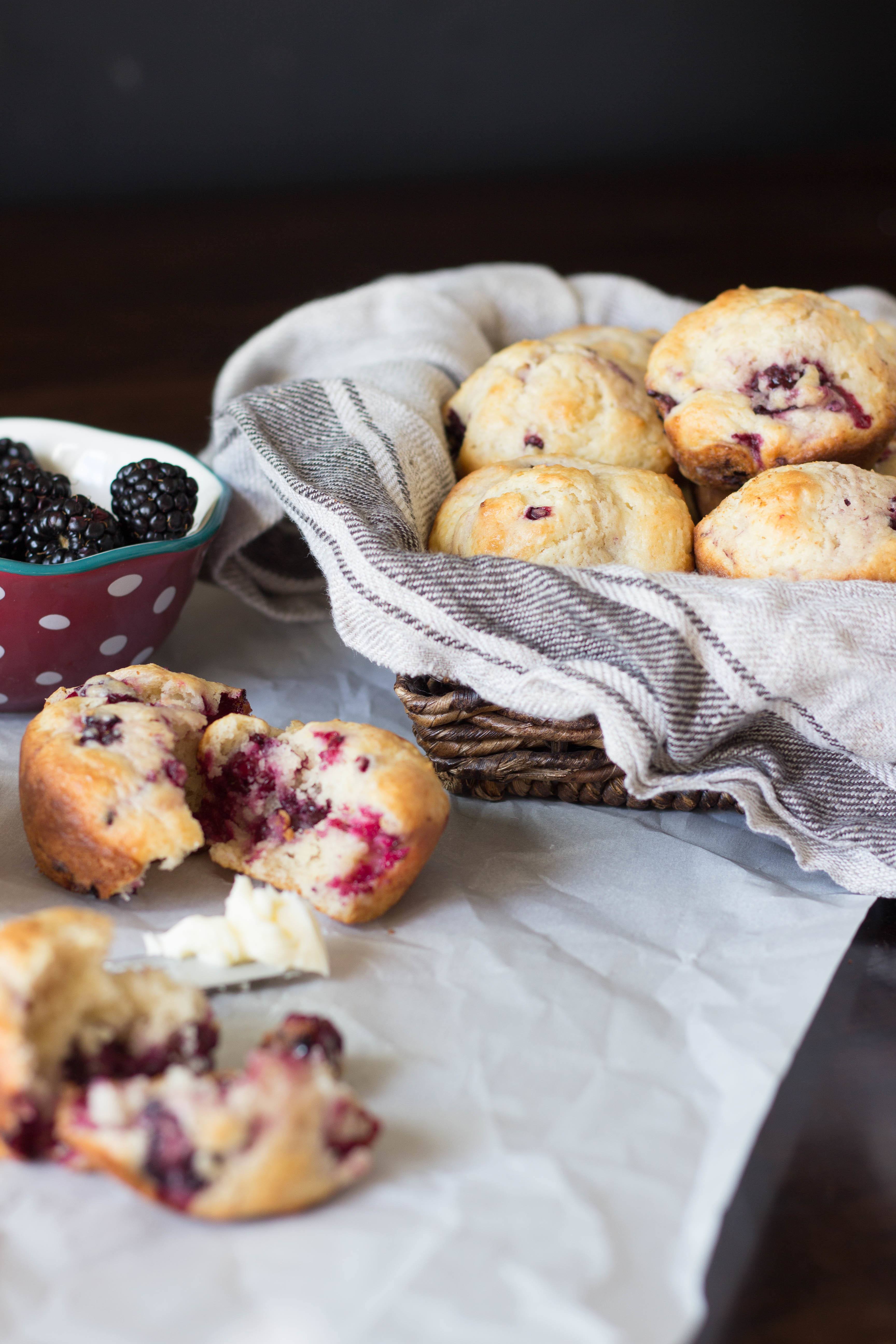 blackberry muffins