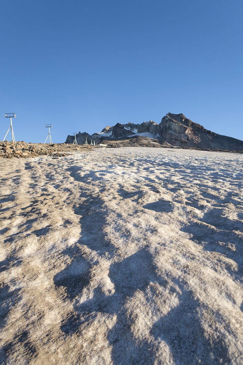 packed ice on Mt. Hood