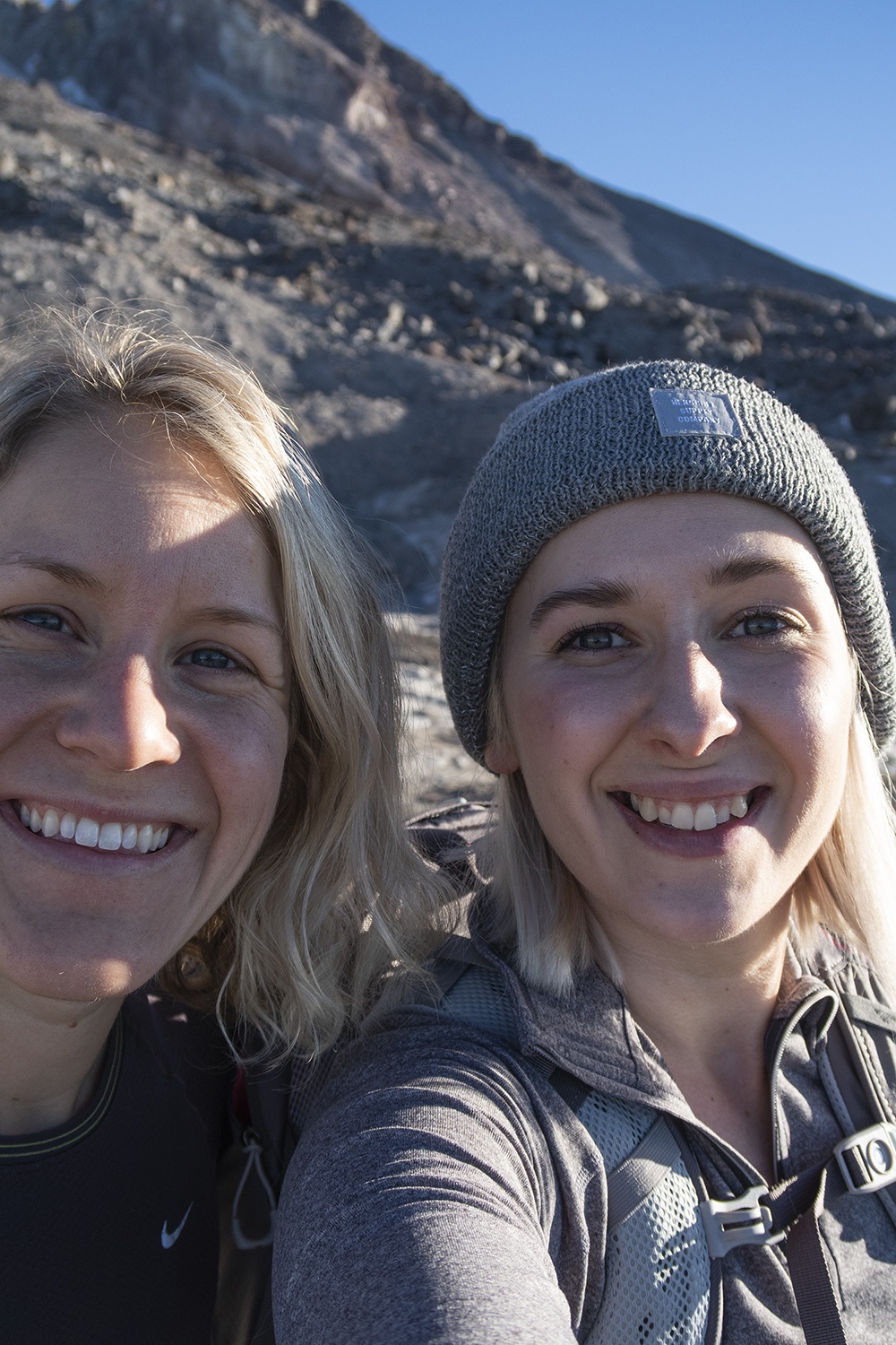 two friends on Mt. Hood