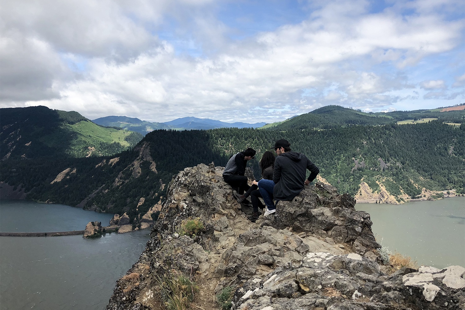 people at the top of mitchell point