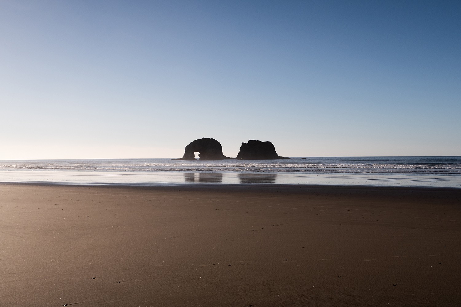 sandy beach in oceanside, oregon